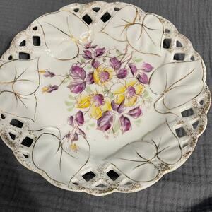 Vintage Hand Painted German 7" Plate